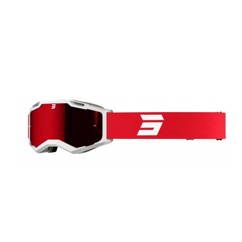 Shot Goggles Iris 2.0 Tech White Red Glossy 1 Shot Goggles Iris 2.0 Tech White Red Glossy