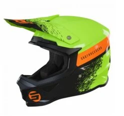 SHOT Furious Kid Roll Groen Glanzend Crosshelm