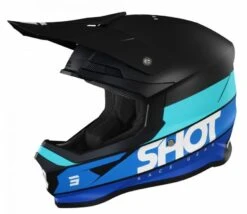 SHOT Furious Story Blauw Mat Crosshelm
