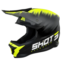 SHOT Furious Versus Neon Geel Mat Crosshelm 3 SHOT Furious Versus Neon Geel Mat Crosshelm - Afbeelding 3