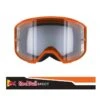 Spect Red Bull Strive Mx Goggles Single Lens Black Orange Clear