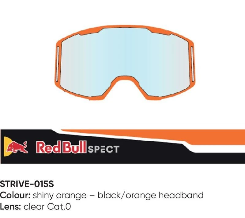 Spect Red Bull Strive Mx Goggles Single Lens Black Orange Clear 2 Spect Red Bull Strive Mx Goggles Single Lens Black Orange Clear - Afbeelding 2