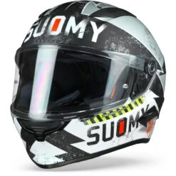 Suomy Speedstar Propeller Mat Zilver Zwart Integraalhelm -Motoronderdelen Winkel suomy speedstar propeller silver black frontpage