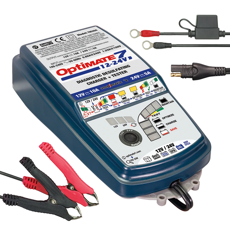 Tecmate Optimate 7 12V/24V Battery Tender 3 Tecmate Optimate 7 12V/24V Battery Tender - Afbeelding 3