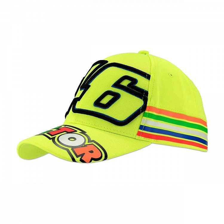 VR46 CLASSIC STRIPES FLUO GEEL 1 VR46 CLASSIC STRIPES FLUO GEEL