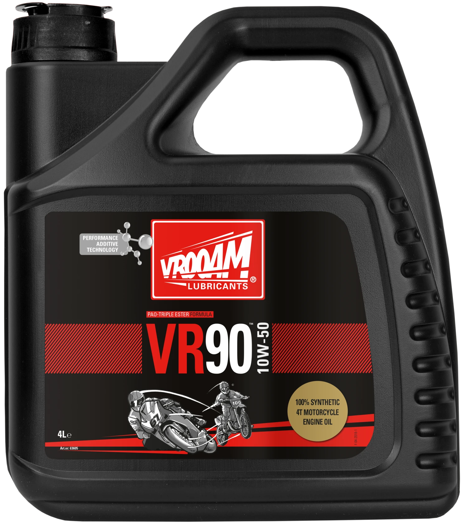 VROOAM VR90 ENGINE OIL 10W-50 4 L 1 VROOAM VR90 ENGINE OIL 10W-50 4 L