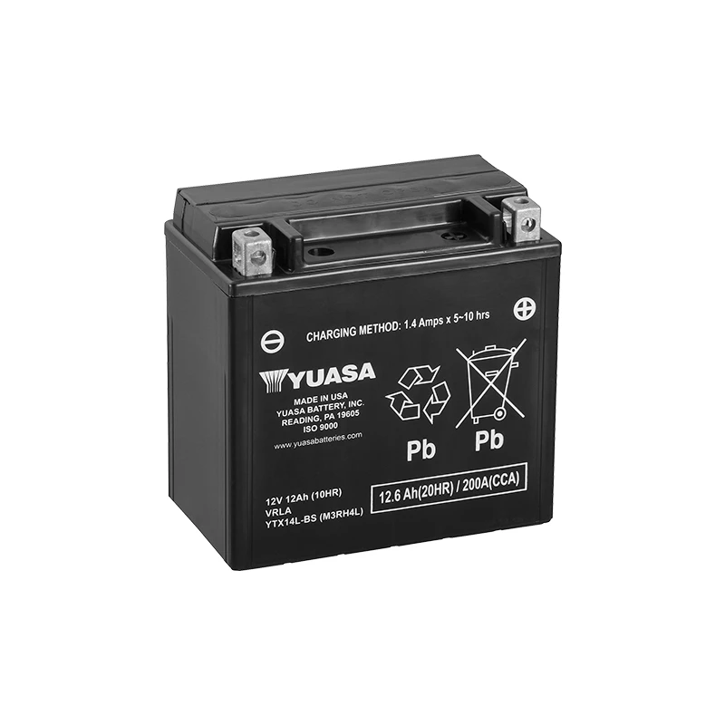 Yuasa YTX14L-BS Motorcycle Battery 1 Yuasa YTX14L-BS Motorcycle Battery