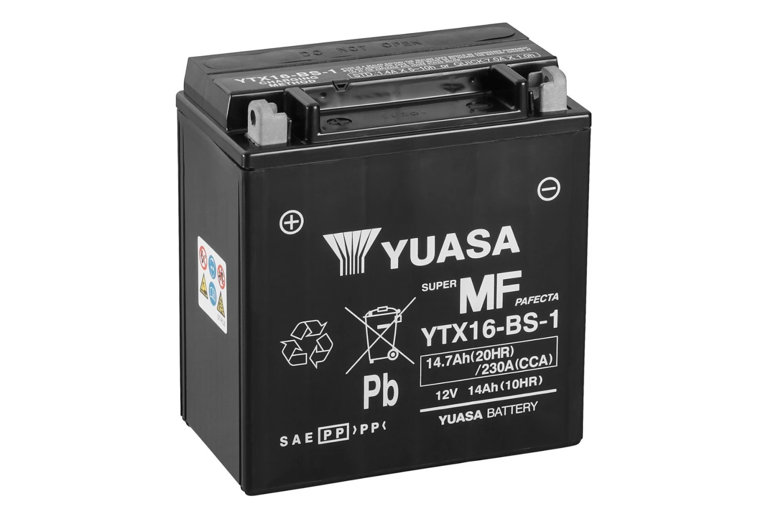 Yuasa YTX16-BS Motorcycle Battery 1 Yuasa YTX16-BS Motorcycle Battery
