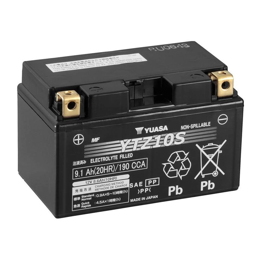 Yuasa YTZ10S (WC) Onderhoudsvrije Motoraccu 1 Yuasa YTZ10S (WC) Onderhoudsvrije Motoraccu
