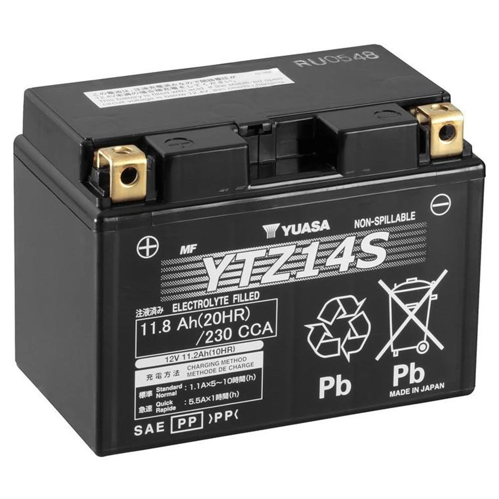 Yuasa YTZ14S (WC) Onderhoudsvrije Motoraccu 1 Yuasa YTZ14S (WC) Onderhoudsvrije Motoraccu